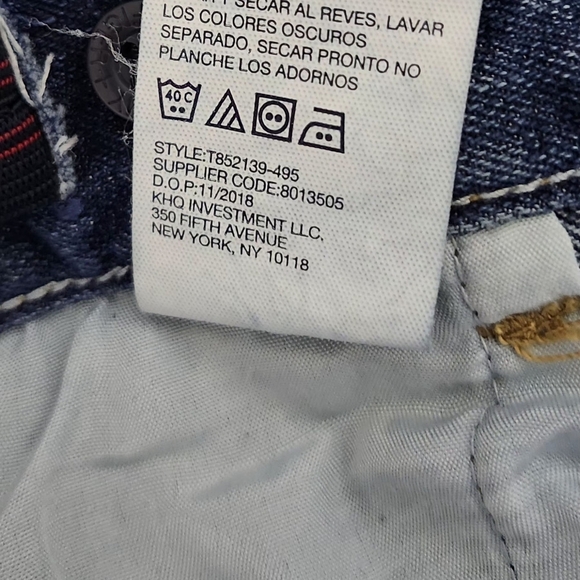 Tommy Hilfiger High Rise Distressed Blue Jeans - Picture 9 of 9